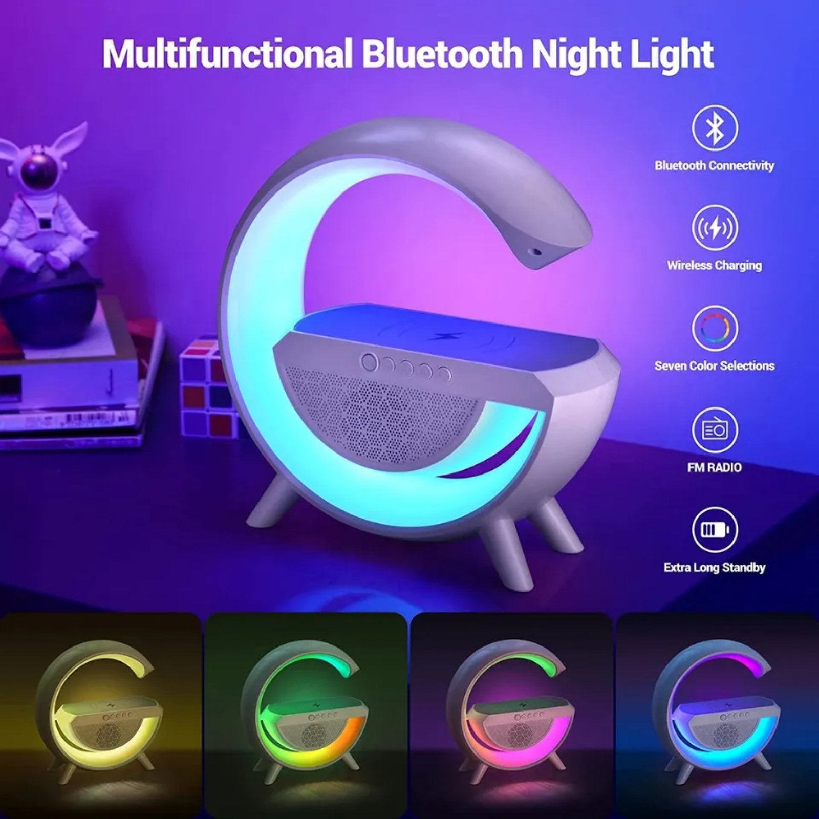 3u1 Lampa,Bluethooth zvučnik i Bežični punjač - Slika 3