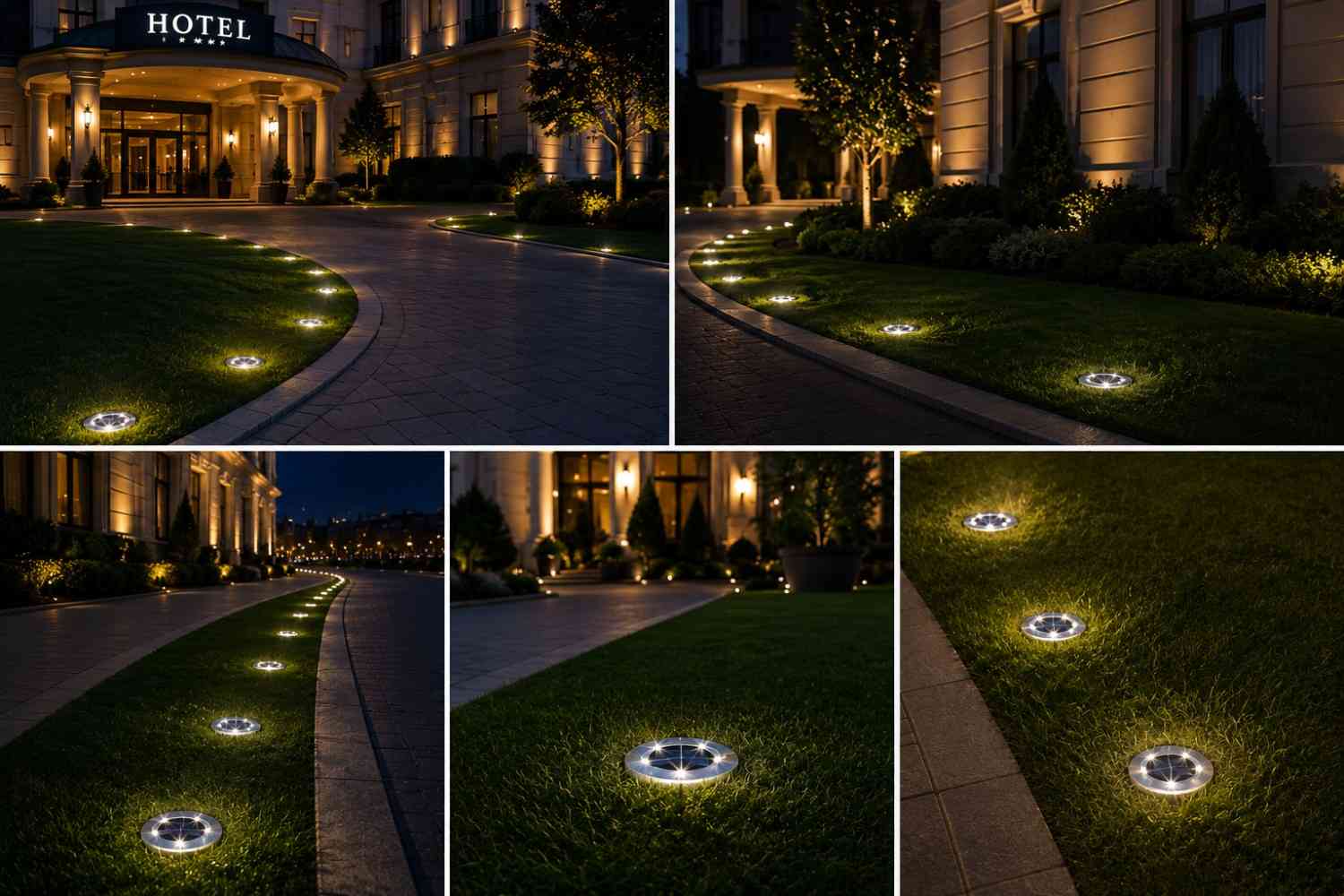 4 Ubodne Solarne Disk Svetiljke – 8 Led dioda - Slika 4