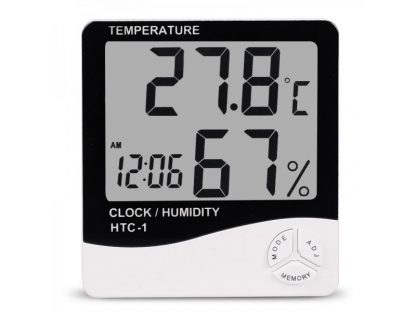 Digitalni sat, termometar, vlagometar, alarm HTC1 - Slika 2