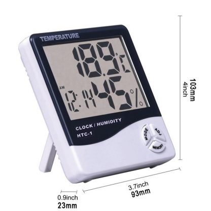 Digitalni sat, termometar, vlagometar, alarm HTC1 - Slika 3