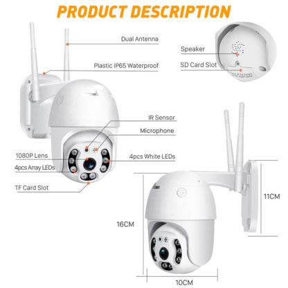 IP kamera WiFi PTZ kamera YOOSEE - Slika 5