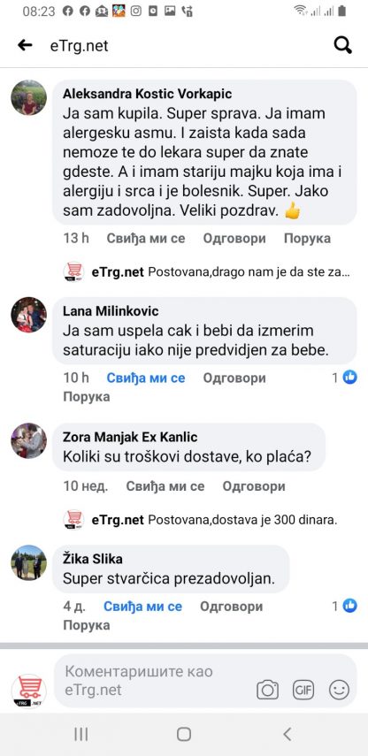 Bezkontaktni Toplomer + Pulsni Oksimetar - Slika 11