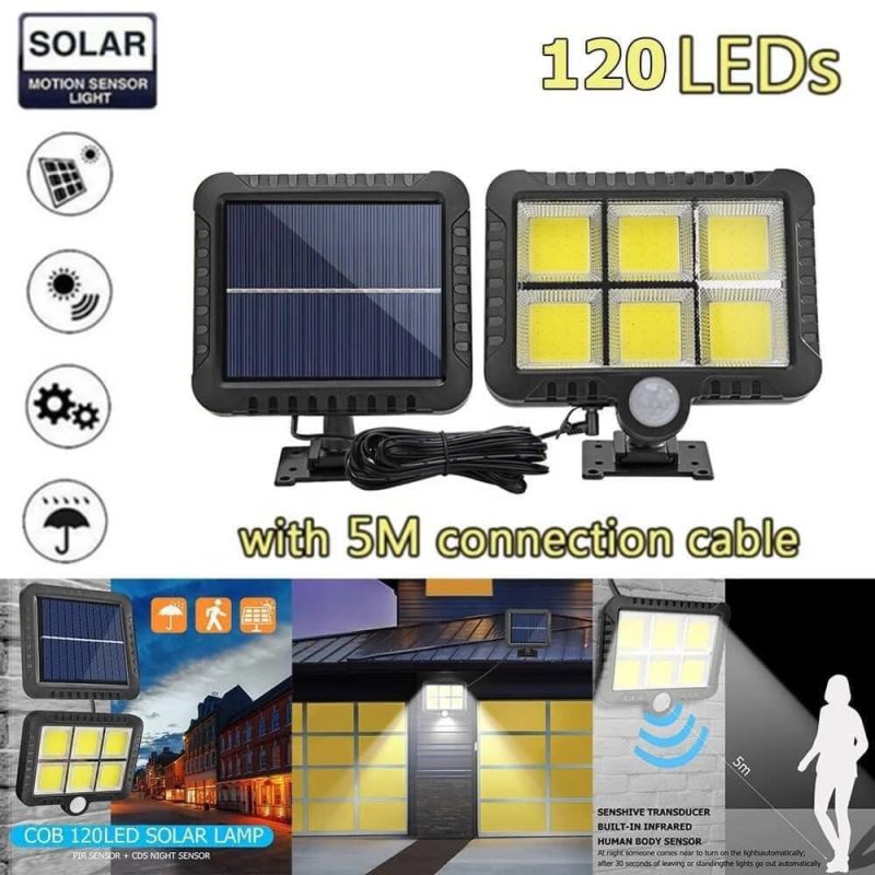 Solarni Reflektor 40w sa Odvojenim Panelom – 5m kabla – 3 načina rada
