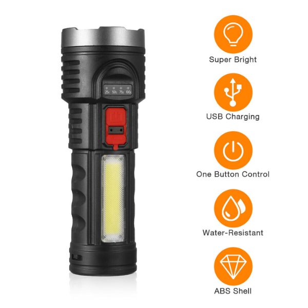 USB Baterijska lampa BK-822 - Slika 4