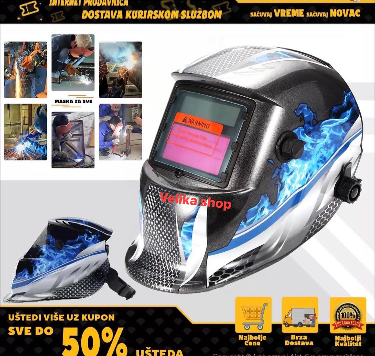 Zaštitna maska za varenje automatska